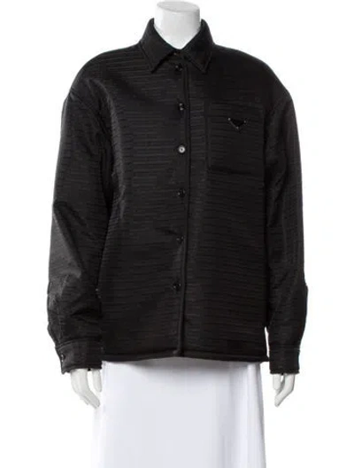 Pre-owned Prada 2022 Re-nylon Denim Jacket In Black