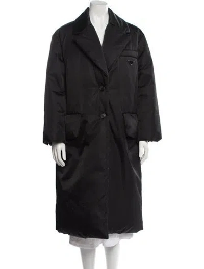 Pre-owned Prada 2022 Re-nylon Down Coat In Black