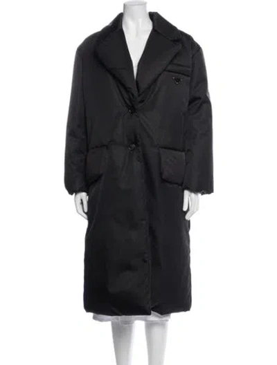 Pre-owned Prada 2022 Re-nylon Down Coat In Black