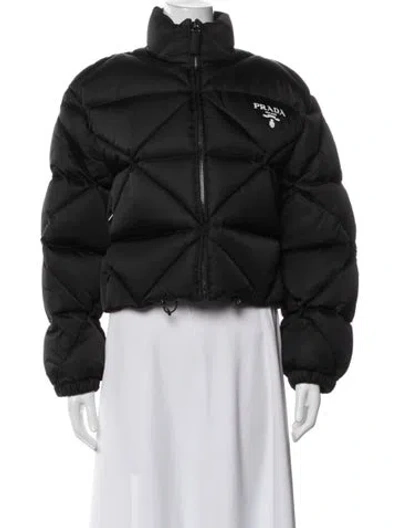 Pre-owned Prada 2022 Re-nylon Down Jacket In Black