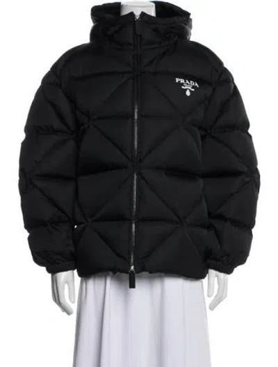 Pre-owned Prada 2022 Re-nylon Down Jacket In Black