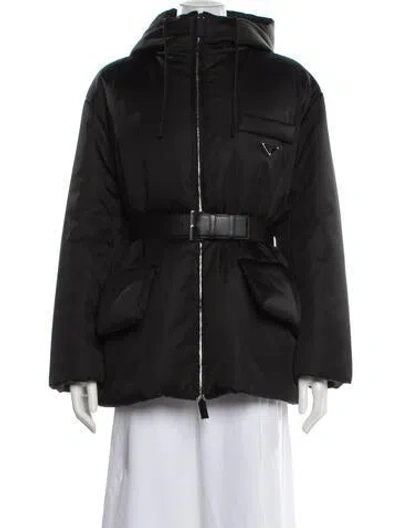 Pre-owned Prada 2022 Re-nylon Down Jacket In Black