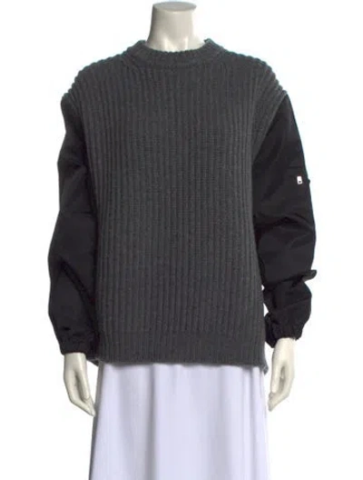 Pre-owned Prada 2022 Re-nylon Sweater In Gray