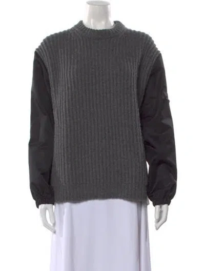 Pre-owned Prada 2022 Re-nylon Sweater In Gray