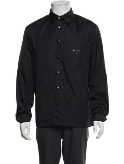 Pre-owned Prada 2022 Re-nylon Utility Jacket In Black