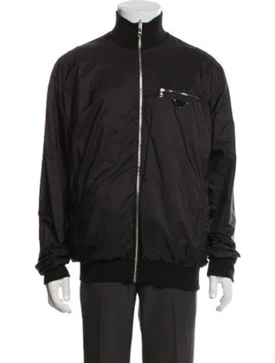 Pre-owned Prada 2022 Re-nylon Windbreaker In Black