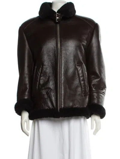 Pre-owned Prada 2022 Shearling Fur Jacket In Multi