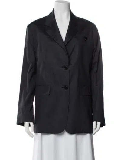 Pre-owned Prada 2022 Silk Blazer In Blue
