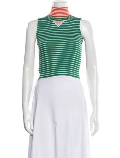 Pre-owned Prada 2022 Silk Sweater In Multi