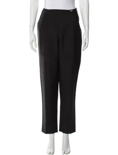 Pre-owned Prada 2022 Straight Leg Pants In Black