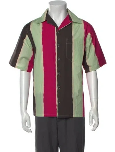 Pre-owned Prada 2022 Striped Shirt In Pink