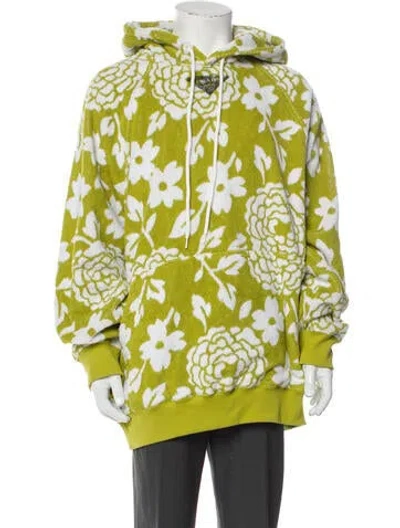Pre-owned Prada 2022 Terry Cloth Hoodie In Green