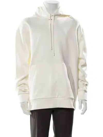 Pre-owned Prada 2022 Turtleneck Hoodie In White