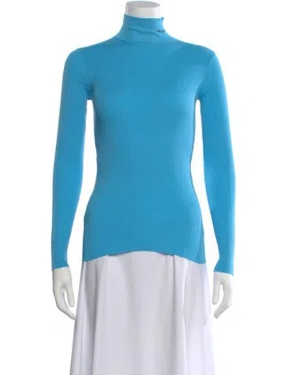 Pre-owned Prada 2022 Turtleneck Sweater In Blue