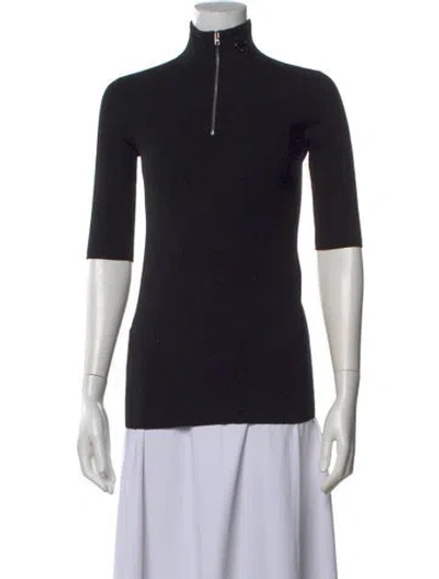 Pre-owned Prada 2022 Turtleneck Top In Black