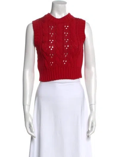 Pre-owned Prada 2022 Vest Top W/ Tags In Red