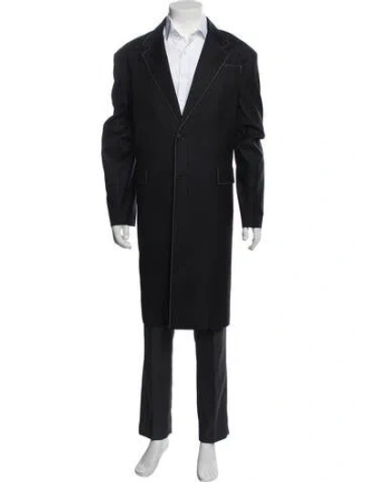 Pre-owned Prada 2022 Virgin Wool Blazer In Black