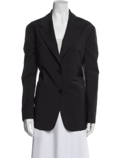 Pre-owned Prada 2022 Virgin Wool Blazer In Gray