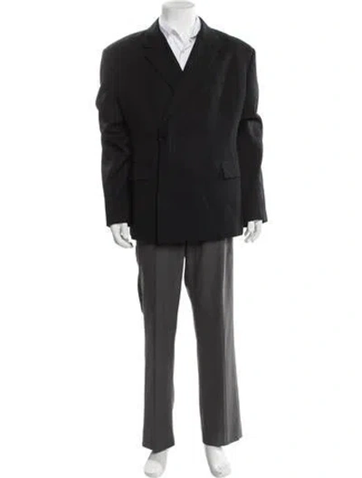 Pre-owned Prada 2022 Virgin Wool Blazer W/ Tags In Black