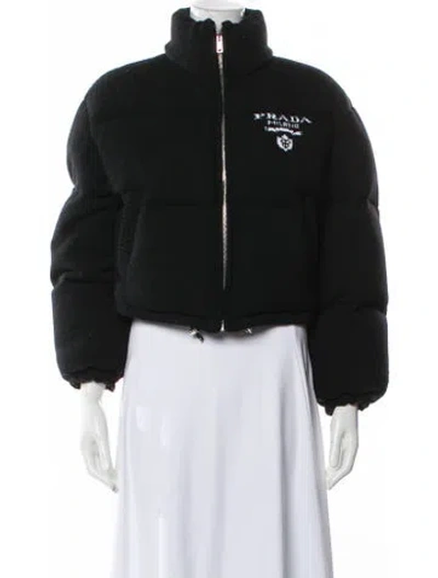 Pre-owned Prada 2022 Virgin Wool Jacket In Black