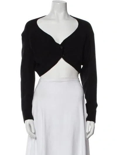 Pre-owned Prada 2022 Virgin Wool Sweater In Black