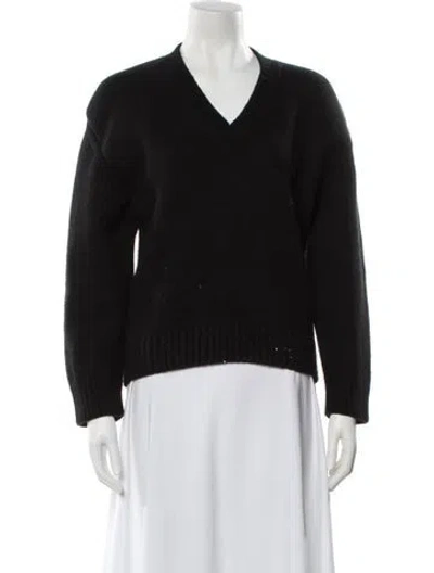 Pre-owned Prada 2022 Virgin Wool Sweater In Black