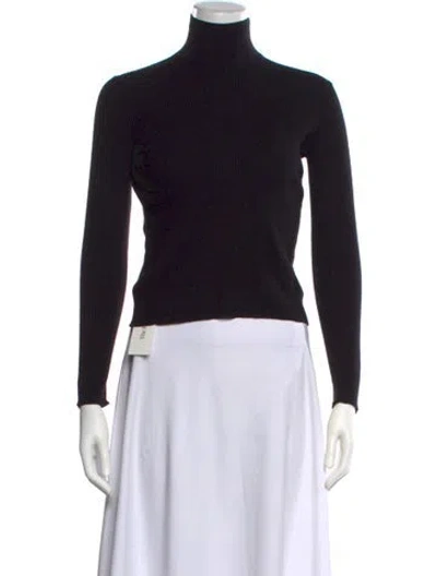 Pre-owned Prada 2022 Virgin Wool Sweater In Black