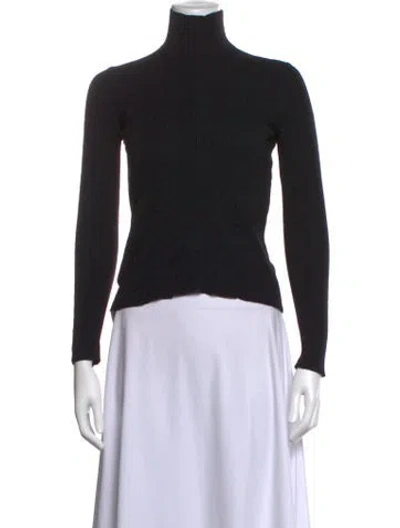 Pre-owned Prada 2022 Virgin Wool Sweater In Black