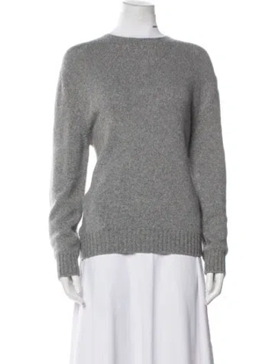 Pre-owned Prada 2022 Virgin Wool Sweater In Gray