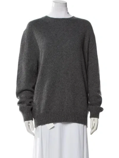 Pre-owned Prada 2022 Virgin Wool Sweater In Gray