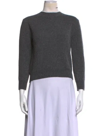 Pre-owned Prada 2022 Virgin Wool Sweater In Grey