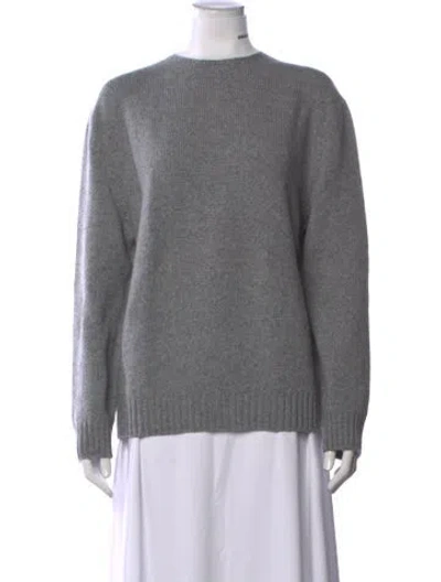 Pre-owned Prada 2022 Virgin Wool Sweater In Grey