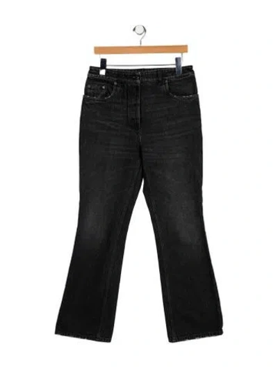 Pre-owned Prada 2022 Wide Leg Jeans In Black