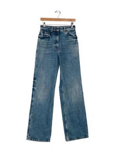 Pre-owned Prada 2022 Wide Leg Jeans In Blue
