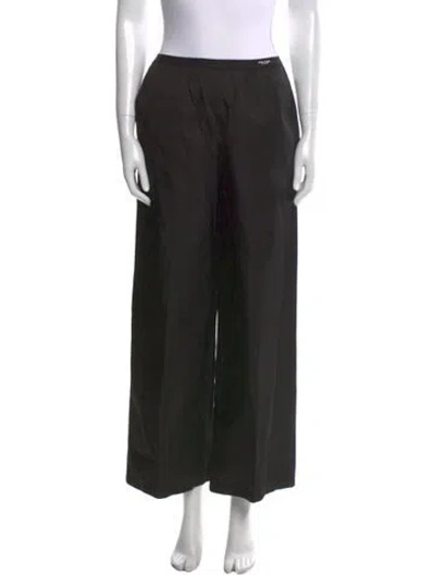 Pre-owned Prada 2022 Wide Leg Pants In Black