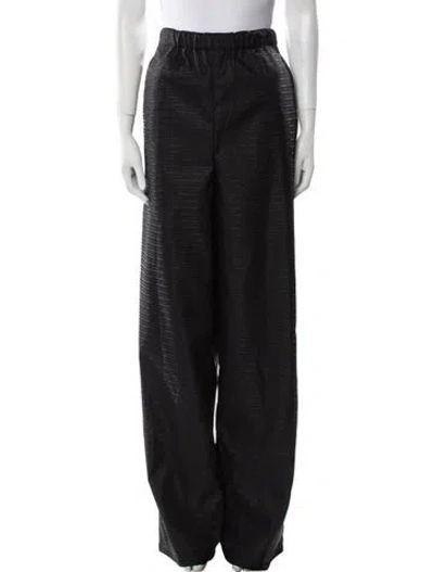 Pre-owned Prada 2022 Wide Leg Pants In Black