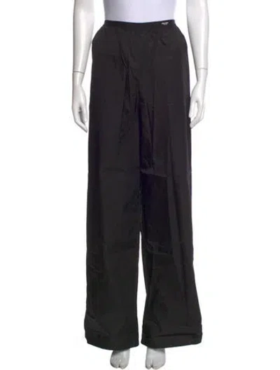 Pre-owned Prada 2022 Wide Leg Pants In Black