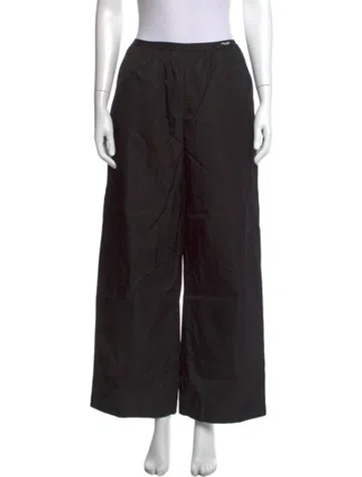 Pre-owned Prada 2022 Wide Leg Pants In Black