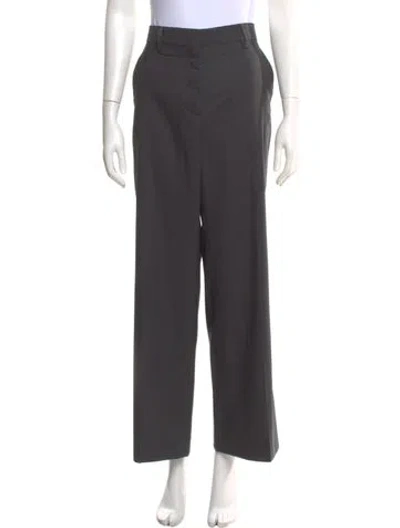 Pre-owned Prada 2022 Wide Leg Pants In Gray