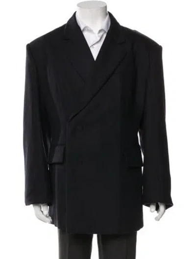 Pre-owned Prada 2022 Wool Blazer W/ Tags In Blue