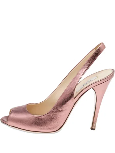 Pre-owned Prada 2023 110mm Slingback Sandals