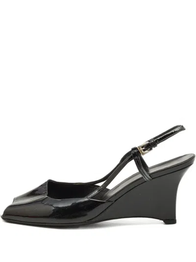Pre-owned Prada 2023 85mm Slingback Sandals In Black