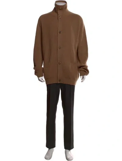 Pre-owned Prada 2023 Cashmere Cardigan In Brown