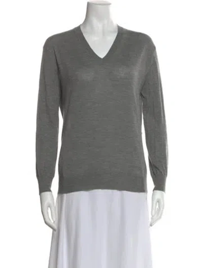 Pre-owned Prada 2023 Cashmere Sweater In Gray