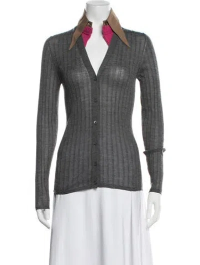 Pre-owned Prada 2023 Cashmere Sweater In Grey