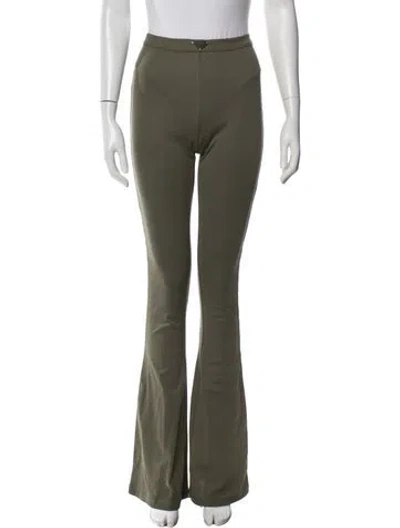 Pre-owned Prada 2023 Flared Pants In Green