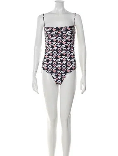 Pre-owned Prada 2023 Graphic Print One-piece W/ Tags In Multi