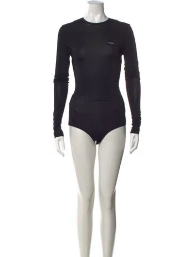 Pre-owned Prada 2023 Holiday Bodysuit Bodysuit In Black