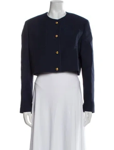 Pre-owned Prada 2023 Holiday Evening Jacket In Blue