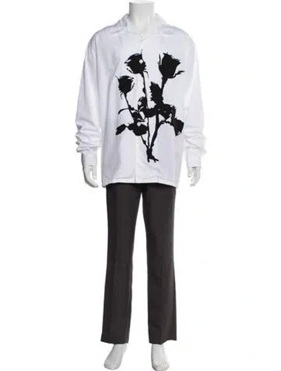 Pre-owned Prada 2023 Holiday Shirt In White